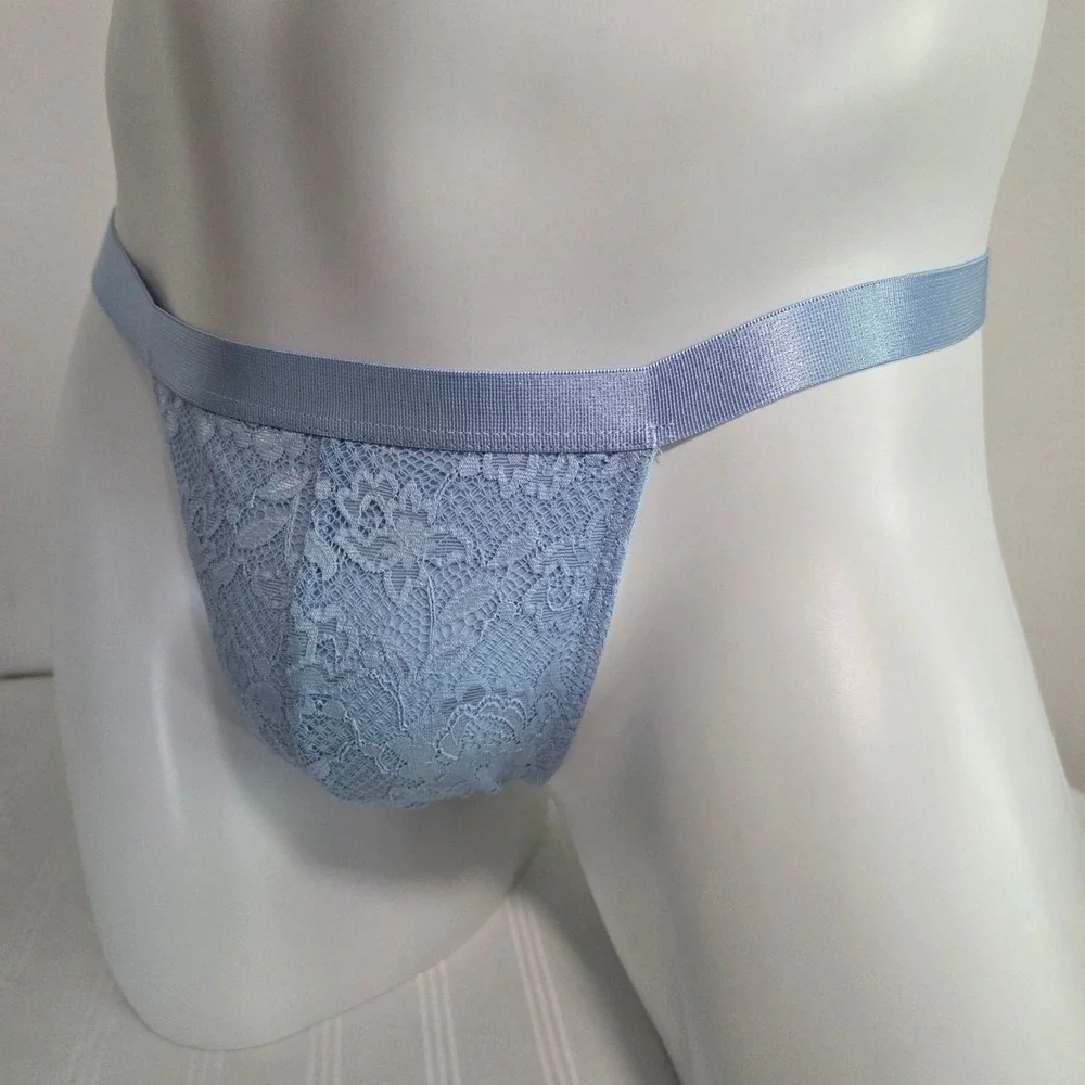 Cosabella Luxurious Italian Lace Thong Men's Mid Rise Stretch Underwear‎